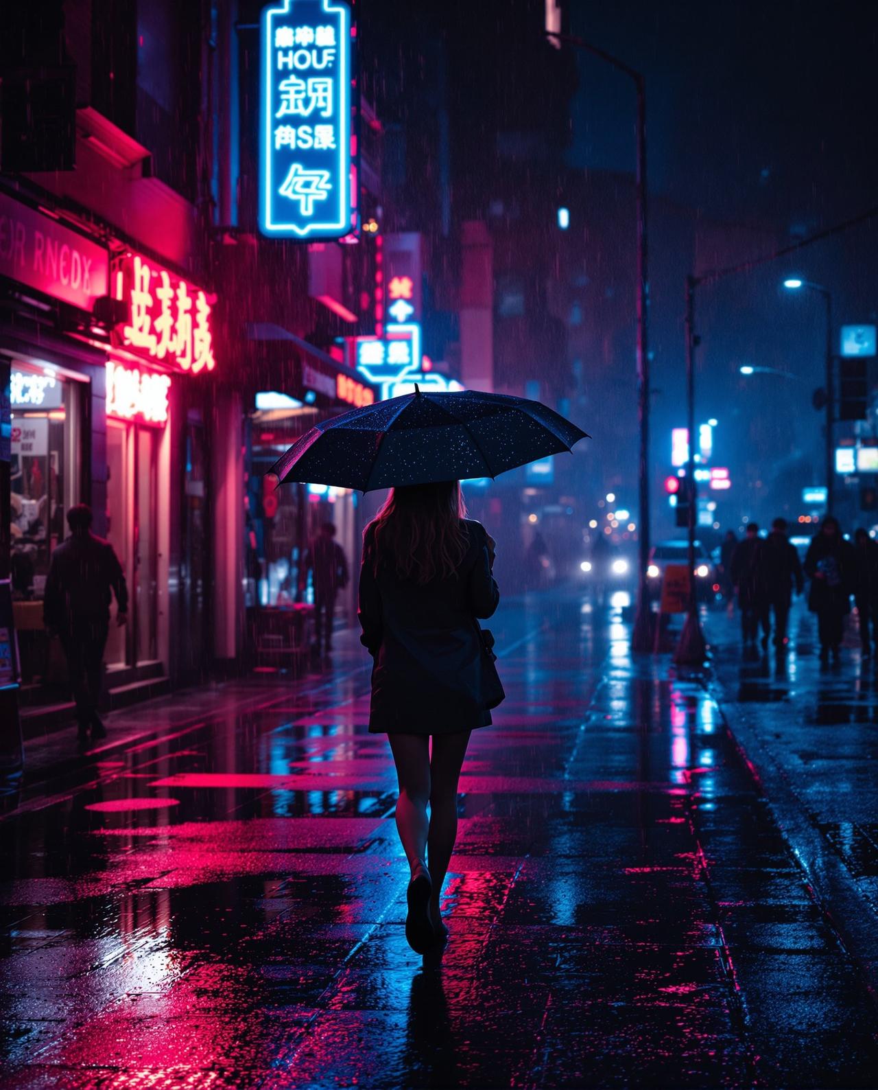 尤果网-全部作品写真-雨中漫步的电影感